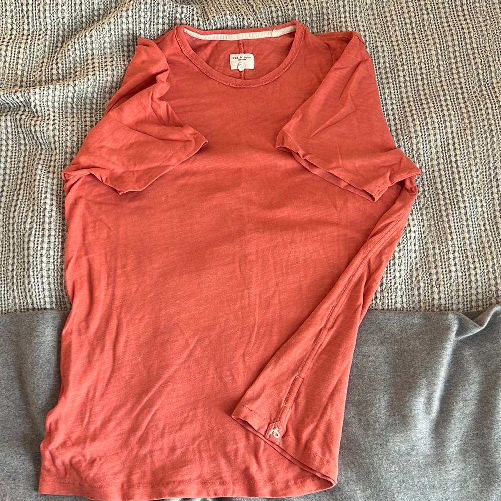 Rag and bone pink t shirt